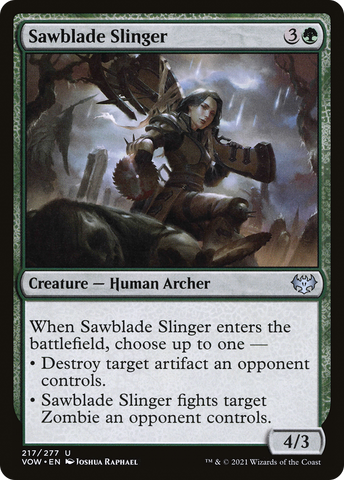 Sawblade Slinger (VOW-217)  - Innistrad: Crimson Vow