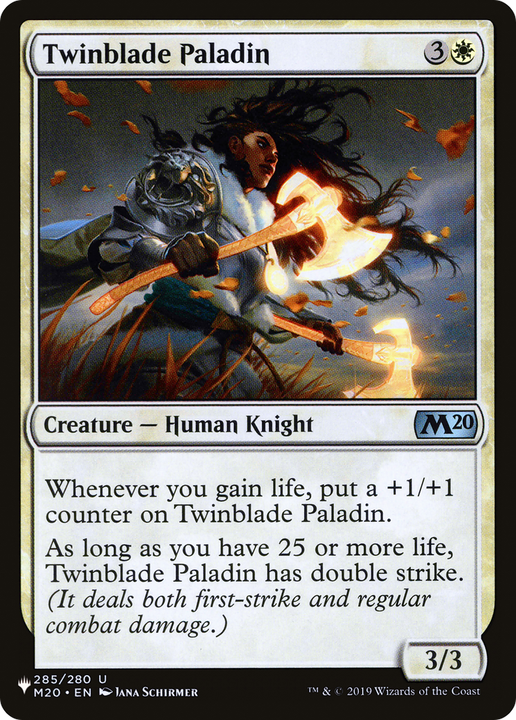 Twinblade Paladin (LIST-285/280)  - The List