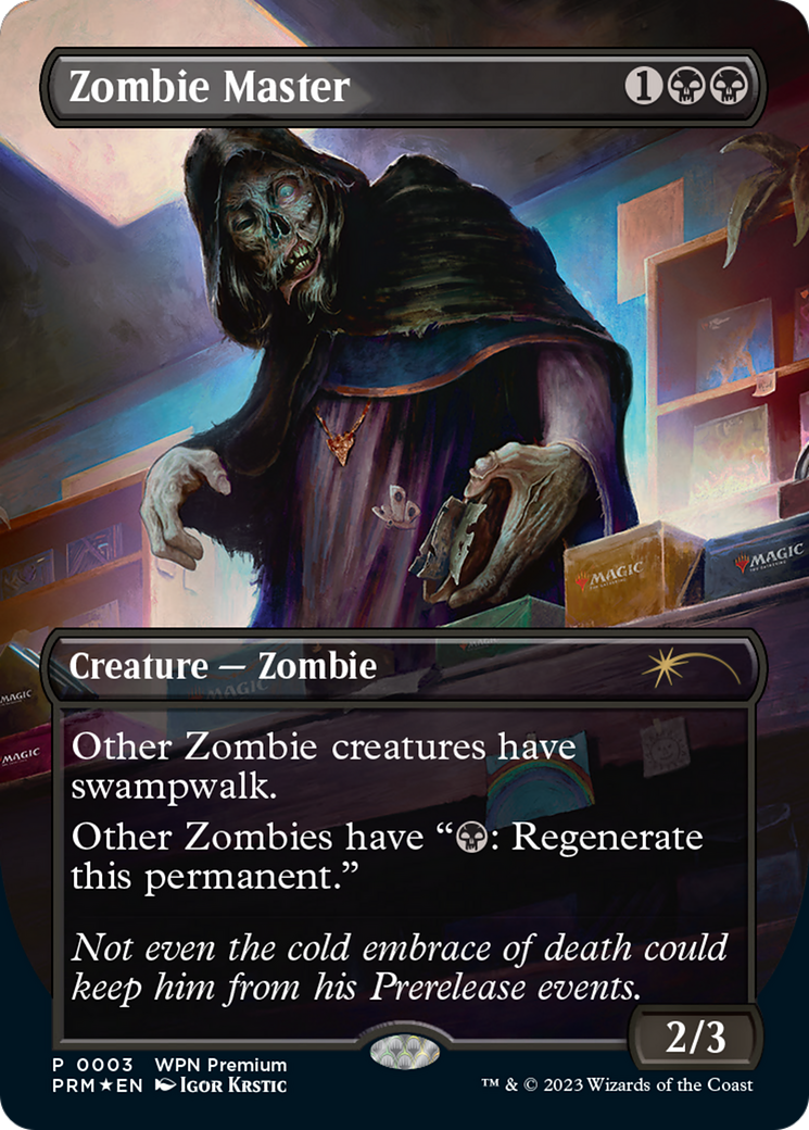 Zombie Master (WPN-003)  Foil - Wizards Play Network 2024 (Borderless)