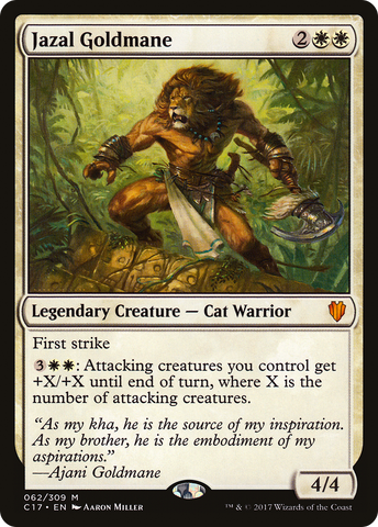 Jazal Goldmane (C17-062)  - Commander 2017