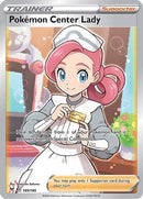 Pokemon Center Lady (Full Art) 185/185  - Holofoil SWSH04 Vivid Voltage - Ultra Rare