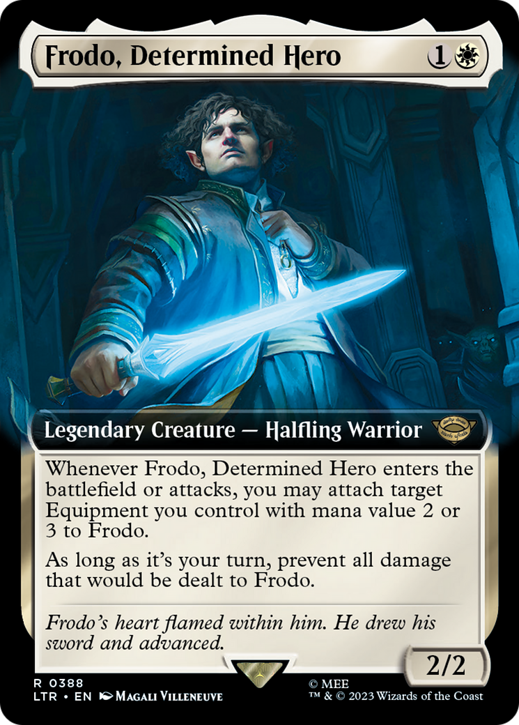 Frodo, Determined Hero (Extended Art) (LTR-388)  - The Lord of the Rings: Tales of Middle-earth: (Extended Art)