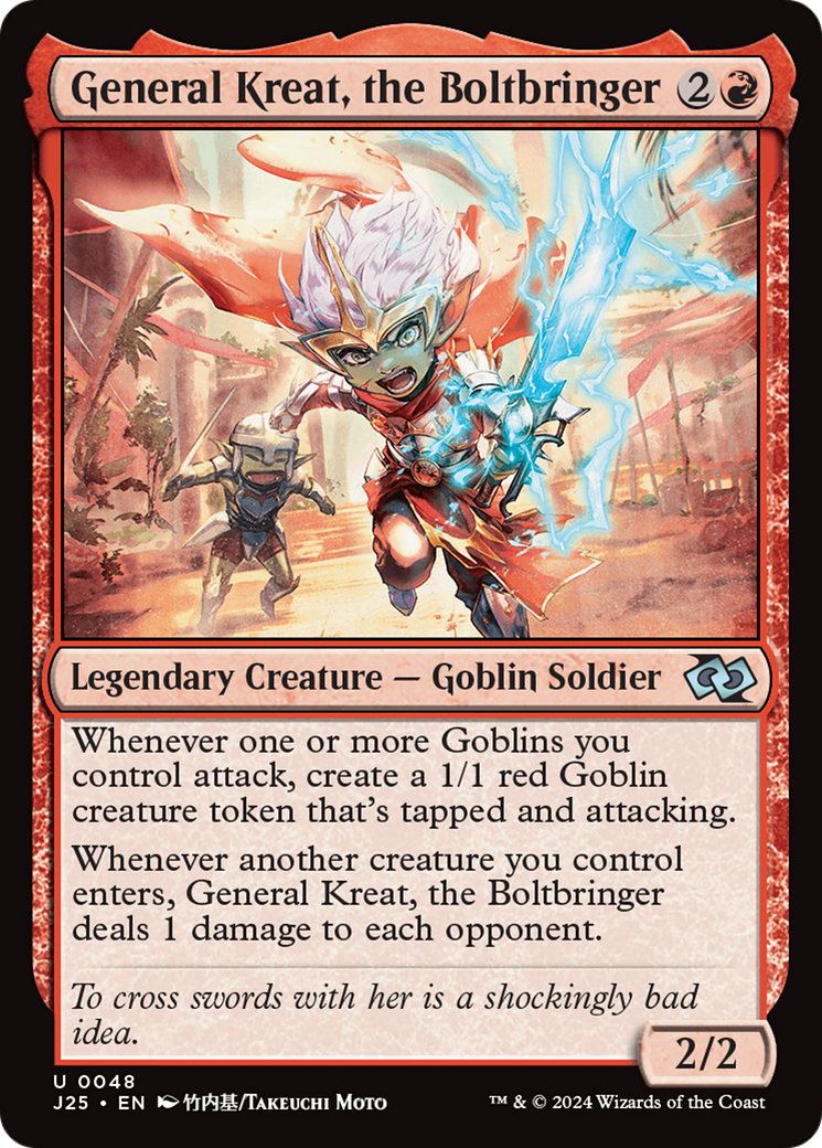 General Kreat, the Boltbringer (Anime) (J25-048)  - Foundations Jumpstart