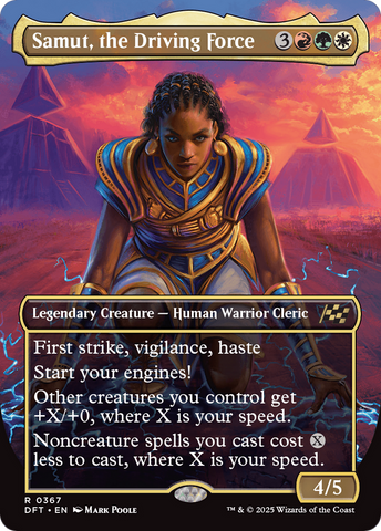Samut, the Driving Force (Borderless) (DFT-367)  - Aetherdrift