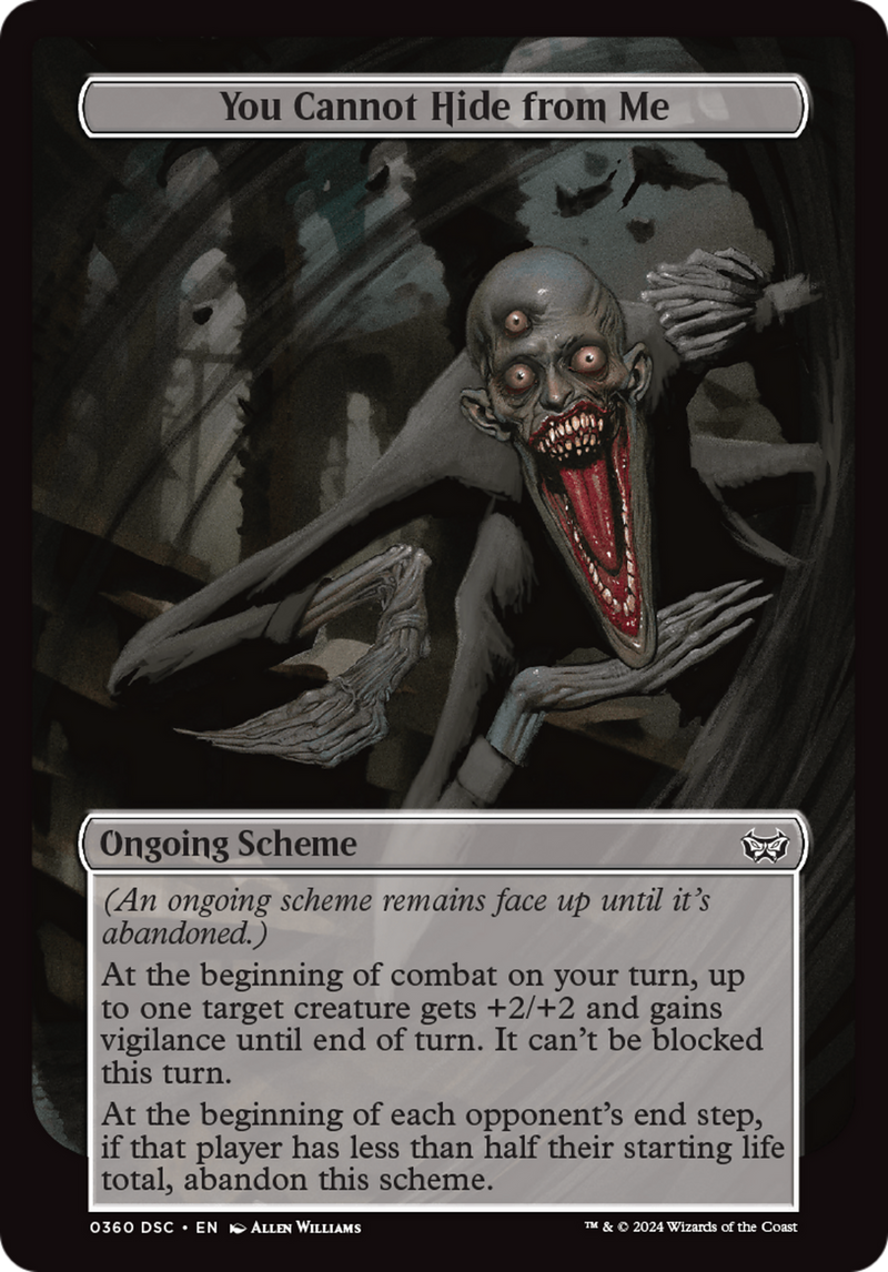 You Cannot Hide from Me (Full Art) (A:DSC-360)  - Duskmourn: House of Horror Commander