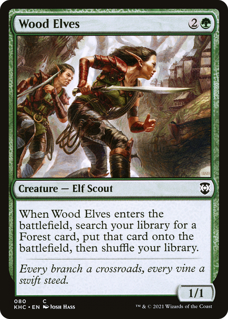 Wood Elves (KHC-080)  - Kaldheim Commander