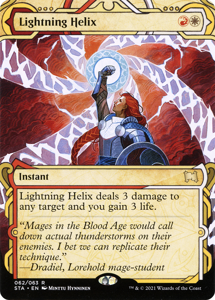 Lightning Helix (STA-062)  Foil - Strixhaven Mystical Archive: (Showcase) (Borderless)