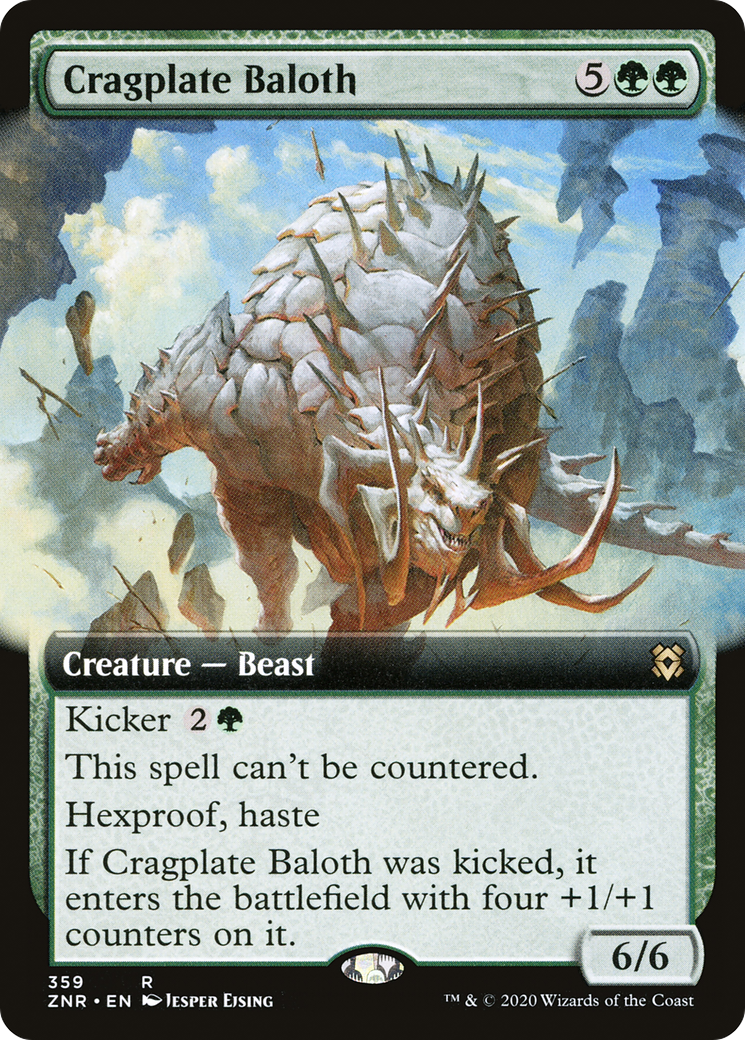 Cragplate Baloth (Extended Art) (ZNR-359)  - Zendikar Rising