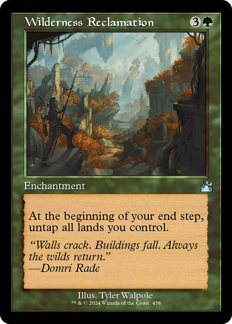Wilderness Reclamation (Retro Frame) (RVR-458)  Foil - Ravnica Remastered