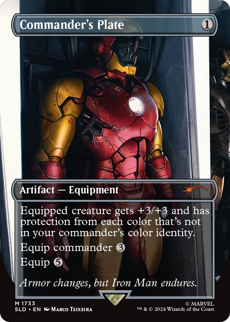 Commander's Plate (1733) (SLD-1733)  - Secret Lair Drop (Borderless)
