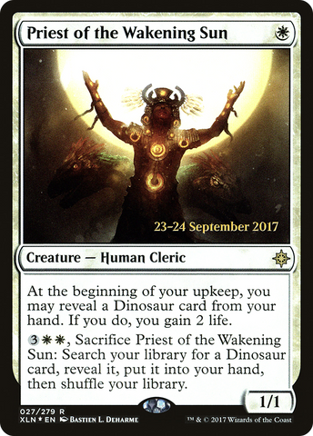 Priest of the Wakening Sun [Ixalan Prerelease Promos]