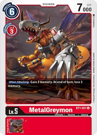 MetalGreymon [BT1-021] [Release Special Booster Ver.1.0]