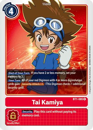 Tai Kamiya [BT1-085] [Release Special Booster Ver.1.0]
