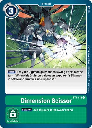 Dimension Scissor [BT1-112] [Release Special Booster Ver.1.0]