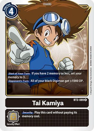 Tai Kamiya [BT2-089] [Release Special Booster Ver.1.0]