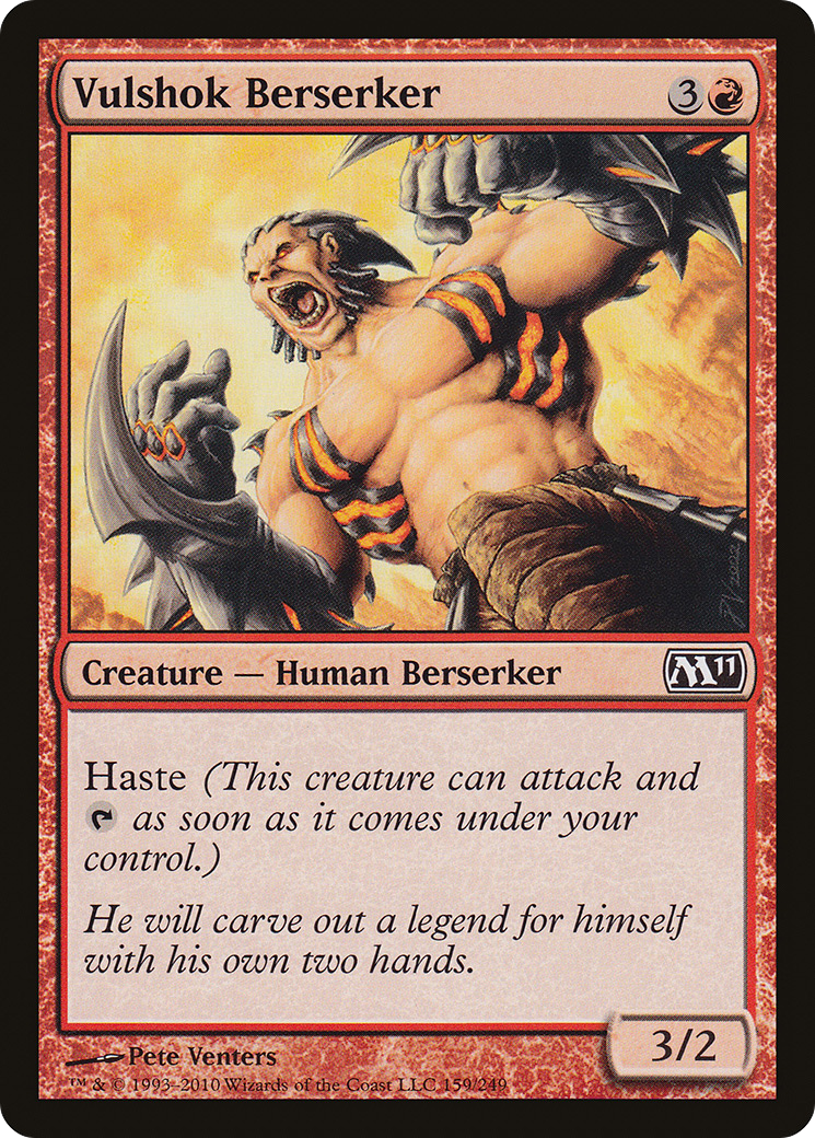 Vulshok Berserker (M11-159)  Foil - Magic 2011