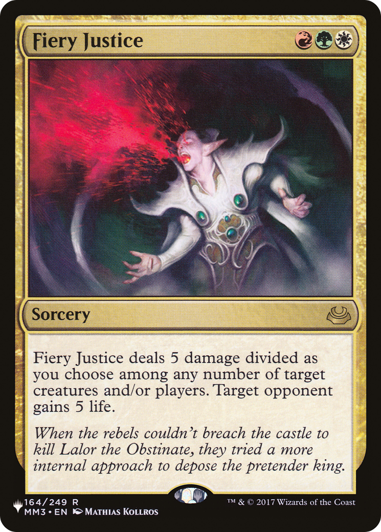Fiery Justice (LIST-MM3-164)  - The List