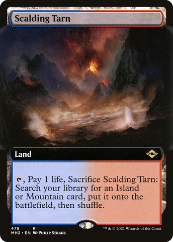 Scalding Tarn (Extended Art) (MH2-478)  - Modern Horizons 2: (Extended Art)