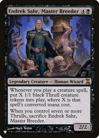 Endrek Sahr, Master Breeder (LIST-106/301)  - The List