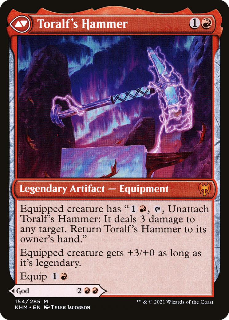 Toralf, God of Fury (KHM-154)  Foil - Kaldheim