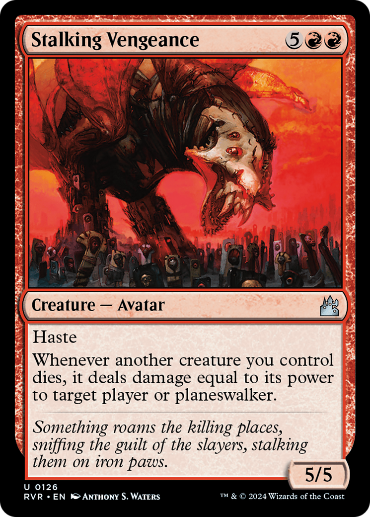 Stalking Vengeance (RVR-126)  Foil - Ravnica Remastered