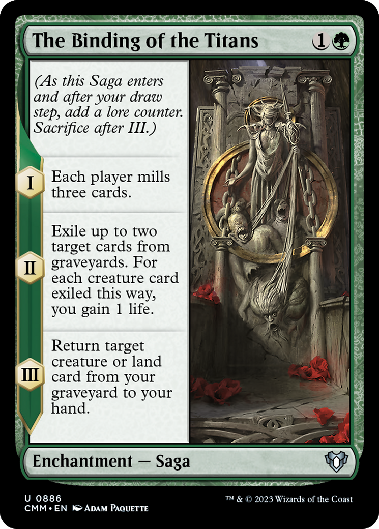 The Binding of the Titans (CMM-886)  - Commander Masters