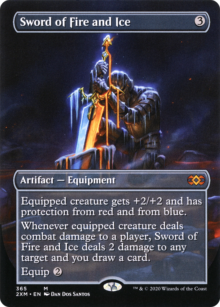 Sword of Fire and Ice (Borderless) (2XM-365)  Foil - Double Masters