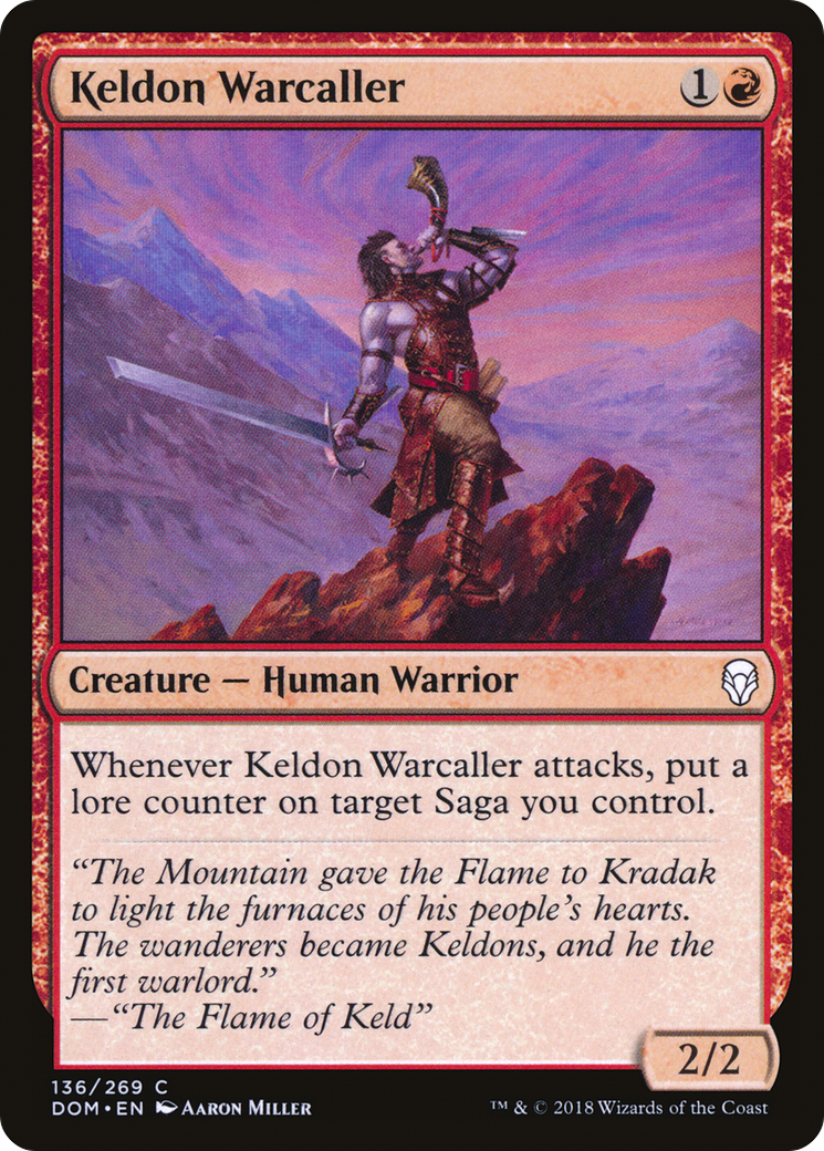 Keldon Warcaller (DOM-136)  - Dominaria
