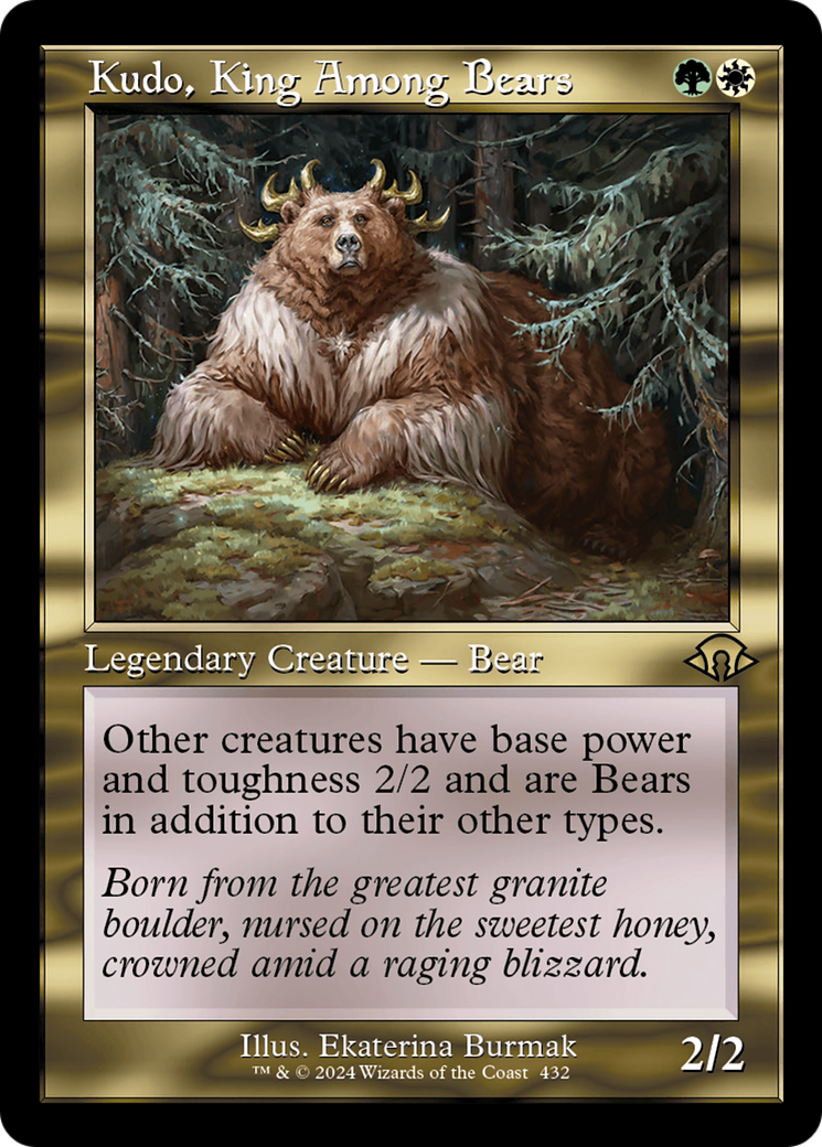 Kudo, King Among Bears (Retro Frame) (MH3-432)  - Modern Horizons 3