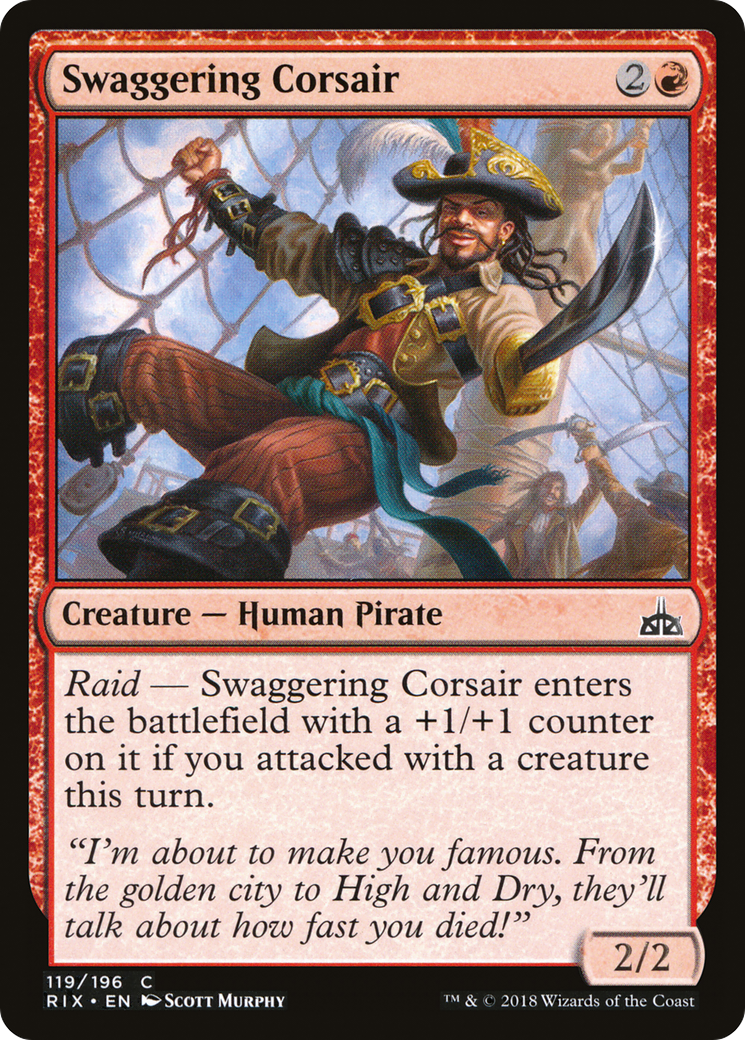 Swaggering Corsair (RIX-119)  - Rivals of Ixalan