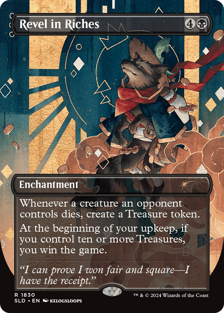 Revel in Riches (Rainbow Foil) (SLD-1830)  Foil - Secret Lair Drop (Borderless)