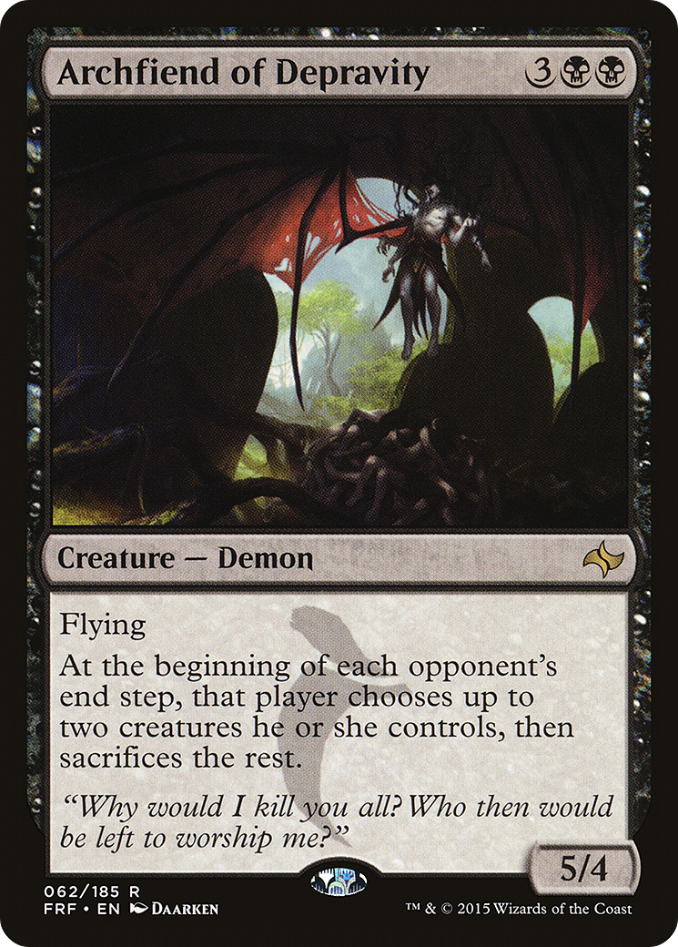 Archfiend of Depravity (FRF-062)  - Fate Reforged