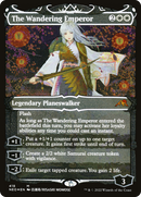 The Wandering Emperor (NEO-418)  Etched Foil - Kamigawa: Neon Dynasty: (Showcase)
