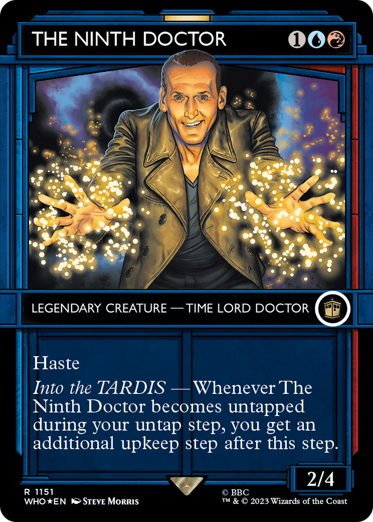 The Ninth Doctor (Showcase) (Surge Foil) (WHO-1151)  Foil - Doctor Who: (Showcase) (Borderless)