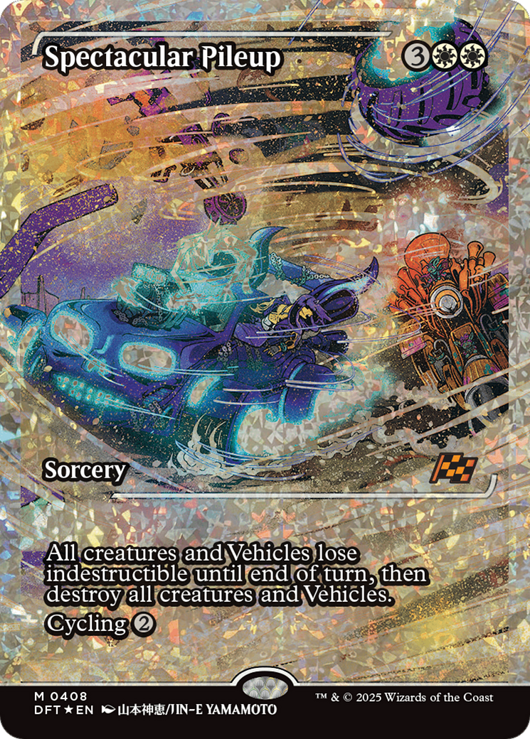Spectacular Pileup (Showcase) (Fracture Foil) (DFT-408)  Foil - Aetherdrift: (Showcase)