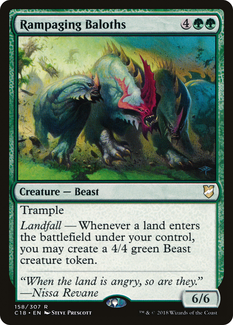 Rampaging Baloths (C18-158)  - Commander 2018