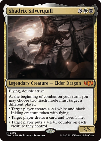 Shadrix Silverquill (TDC-302) - Commander: Tarkir: Dragonstorm