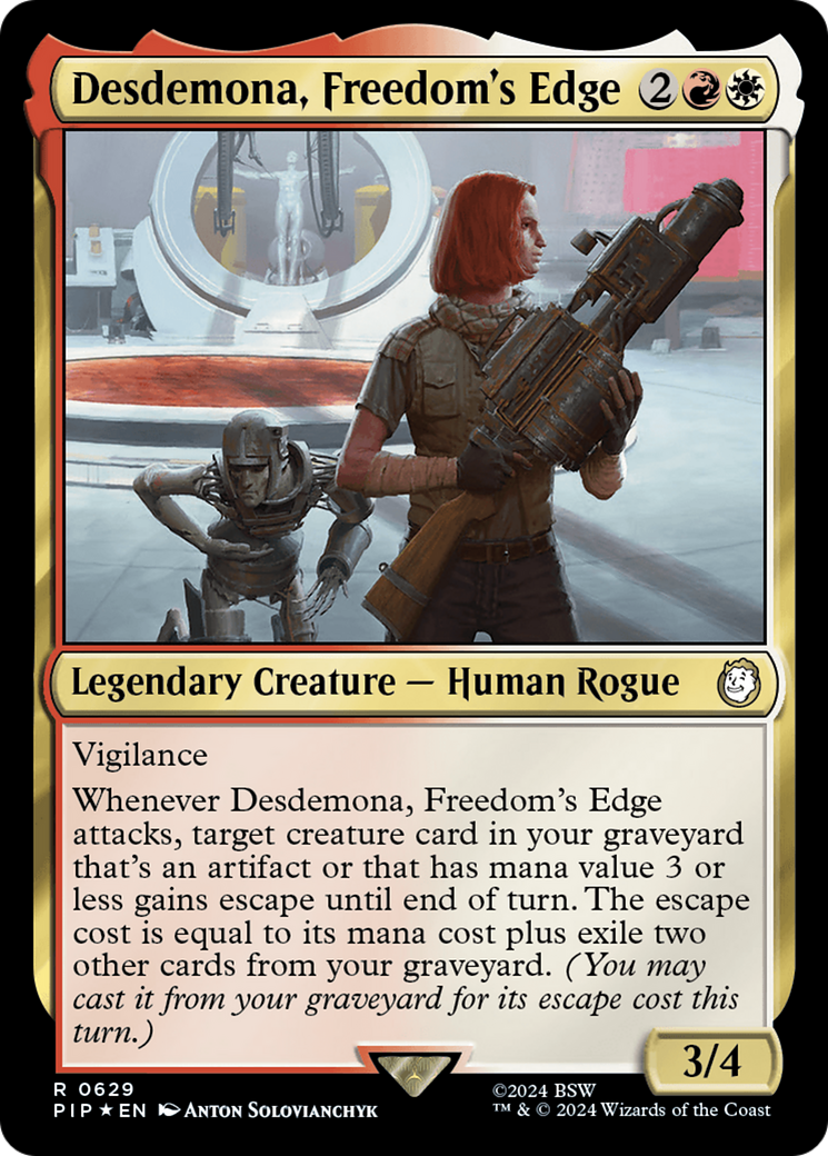 Desdemona, Freedom's Edge (Surge Foil) (PIP-629)  Foil - Fallout