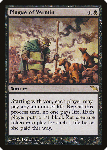 Plague of Vermin (SHM-073)  - Shadowmoor