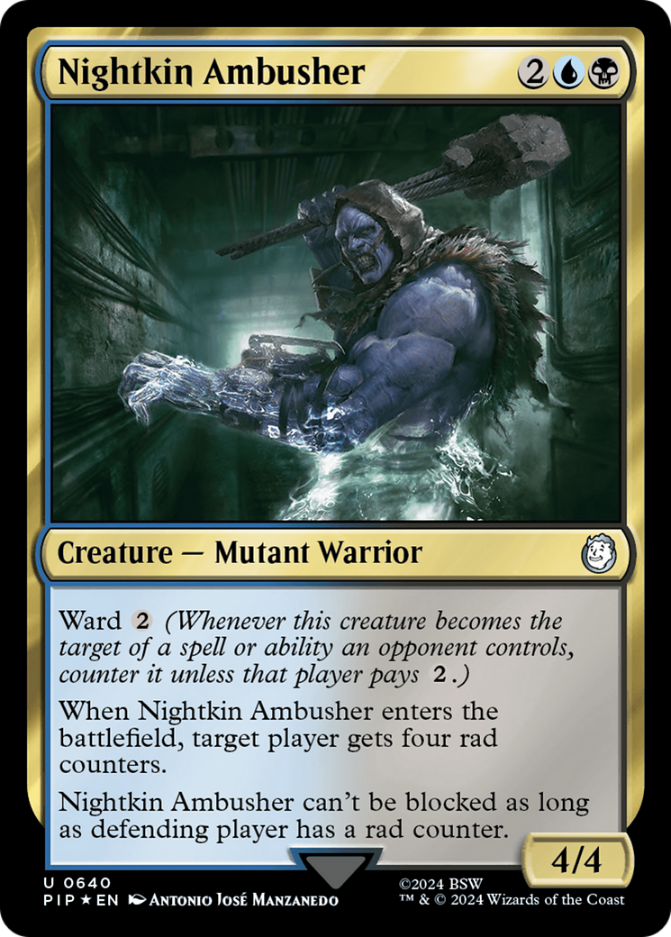 Nightkin Ambusher (Surge Foil) (PIP-640)  Foil - Fallout