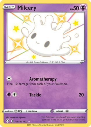 Milcery SV057/SV122  - Holofoil Shining Fates Shiny Vault - Shiny Holo Rare