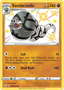 Sandaconda SV071/SV122  - Holofoil Shining Fates Shiny Vault - Shiny Holo Rare