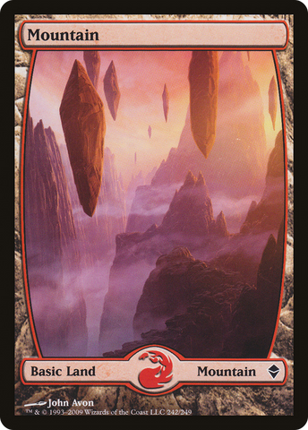 Mountain (242) - Full Art (ZEN-242) - Zendikar Foil