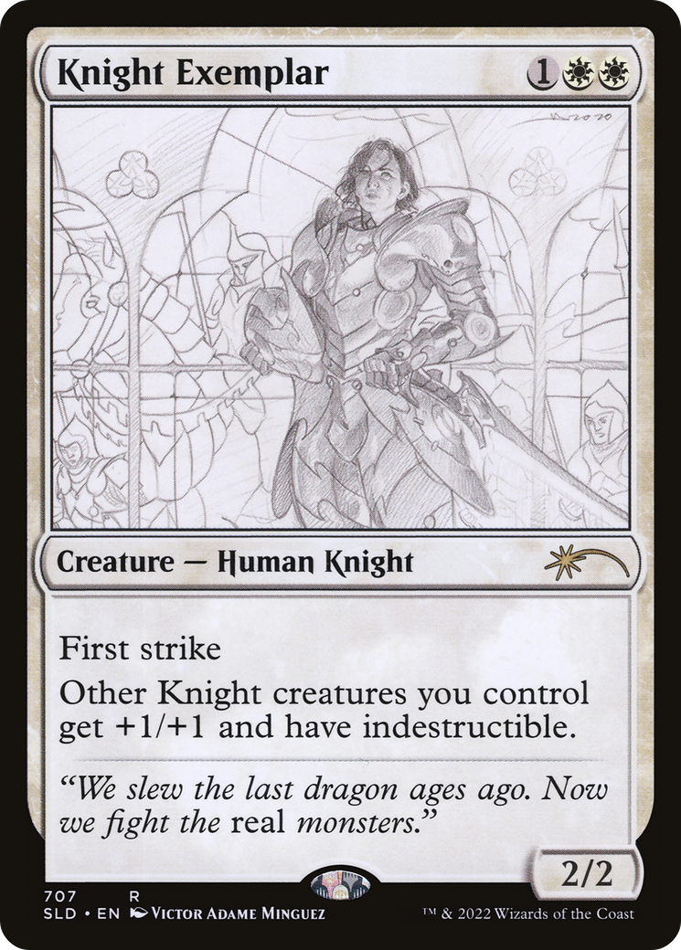 Knight Exemplar (707) (SLD-707)  Foil - Secret Lair Drop