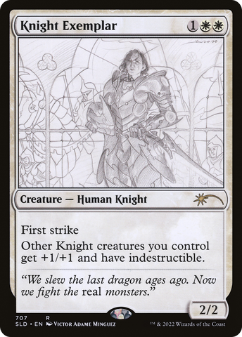 Knight Exemplar (707) (SLD-707)  Foil - Secret Lair Drop