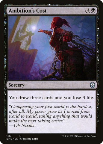 Ambition's Cost (DMC-110)  - Dominaria United Commander