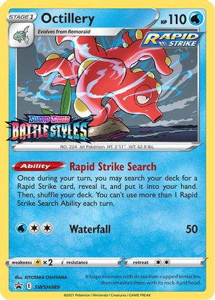 Octillery SWSH089  - Holofoil SWSH Sword & Shield Promo Cards - Promo