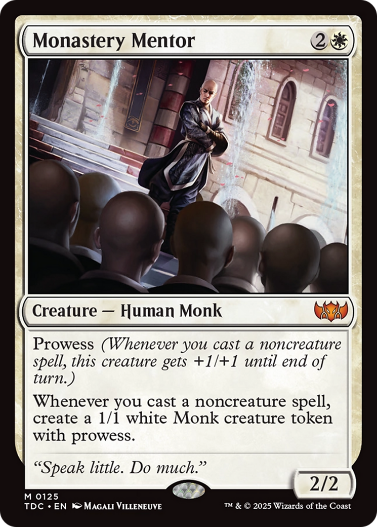 Monastery Mentor (TDC-125) - Commander: Tarkir: Dragonstorm