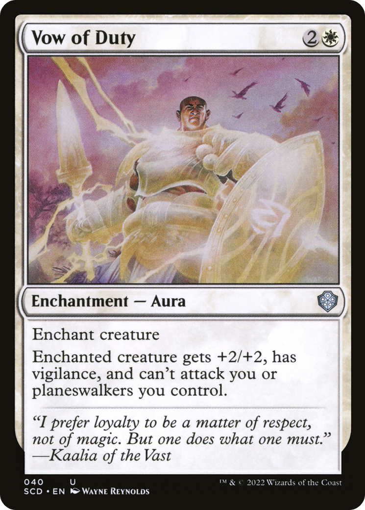 Vow of Duty (SCD-040)  - Starter Commander Decks