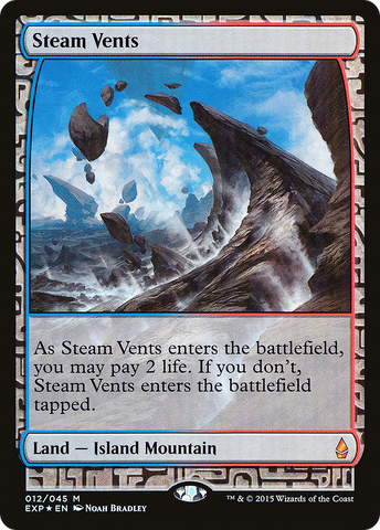 Steam Vents (EXP-012)  Foil - Zendikar Expeditions